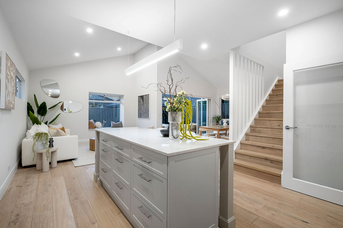 Open plan kitchen living Distinct Renovations