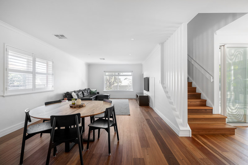 Timber Stairs Second Storey addition Distinct Building Company Wembley Project