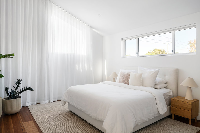 Master Bedroom Raked windows Wembley Project Distinct Building Company